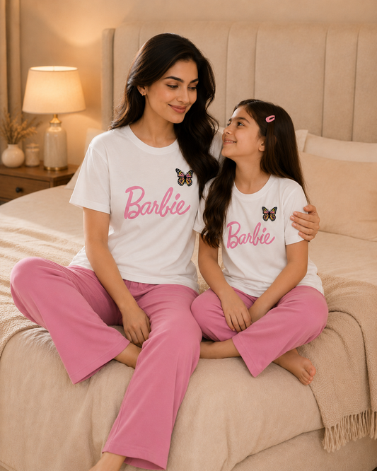 Barbie W-P Mom & Daughter Night Suit – view 2
