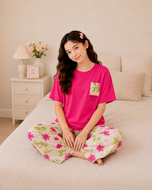 Atishi Leaf Girls Night Suit