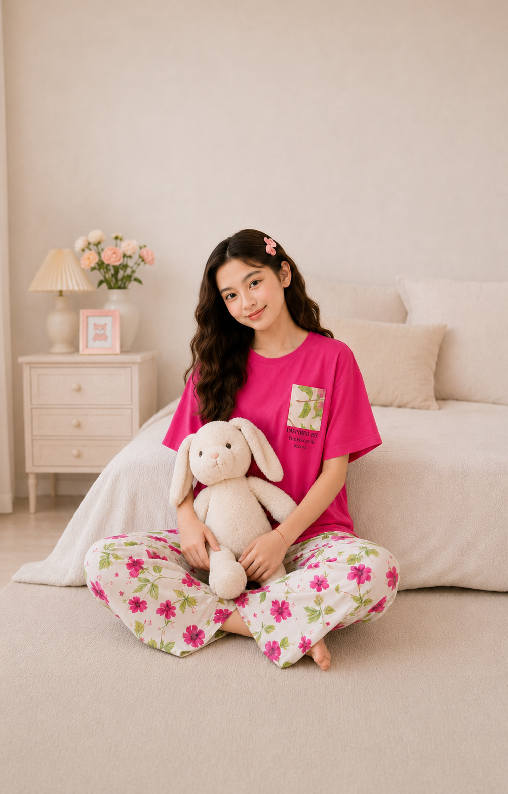 Atishi Leaf Girls Night Suit
