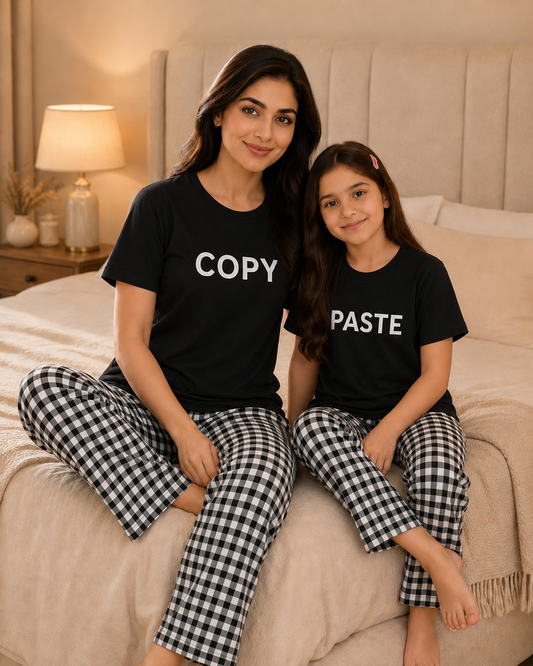 Copy Paste Mom & Daughter Night Suit