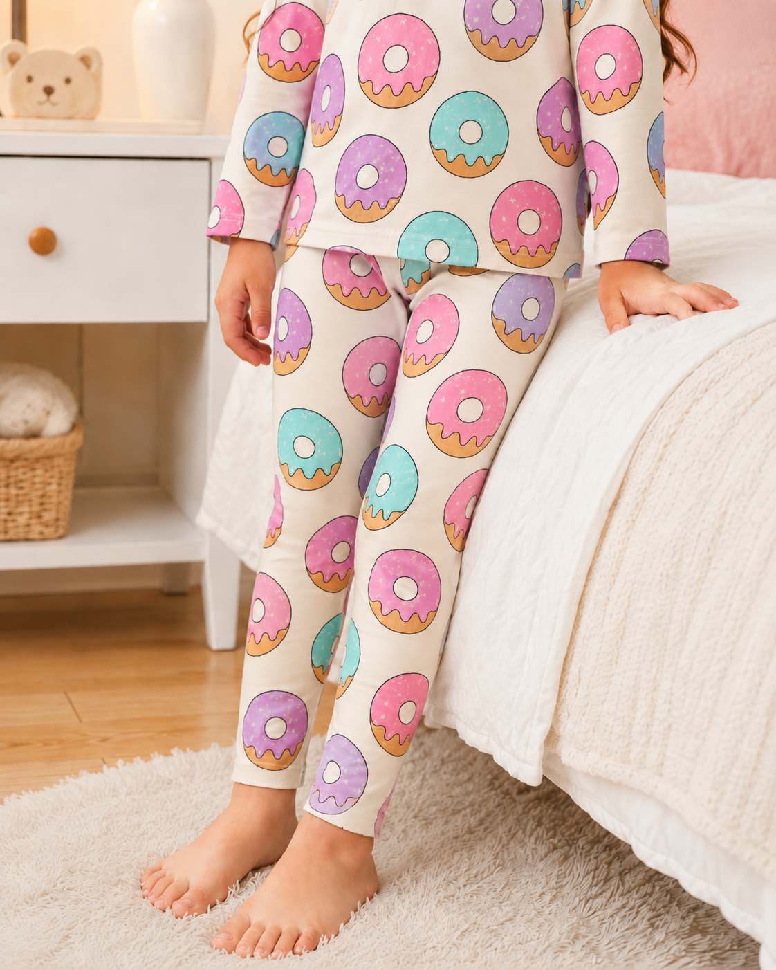 Donuts Printed Kids Nightwear
