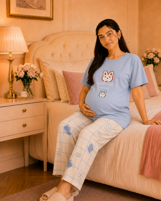 Happy Day Maternity Cotton Night Suit