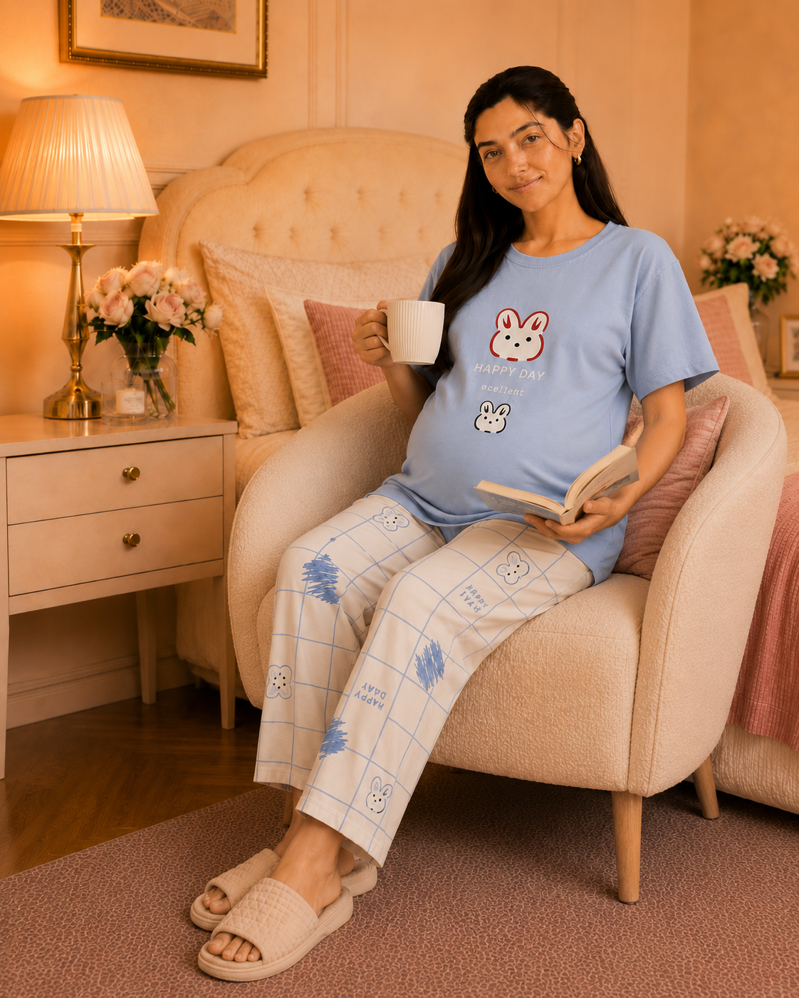 Happy Day Maternity Cotton Night Suit