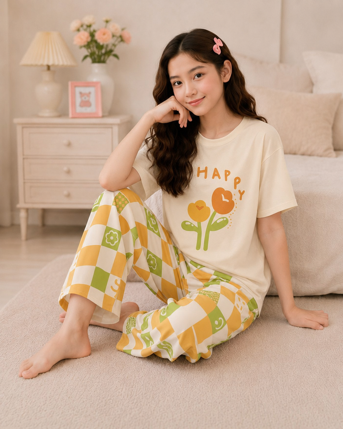 Happy Flower Night Suit