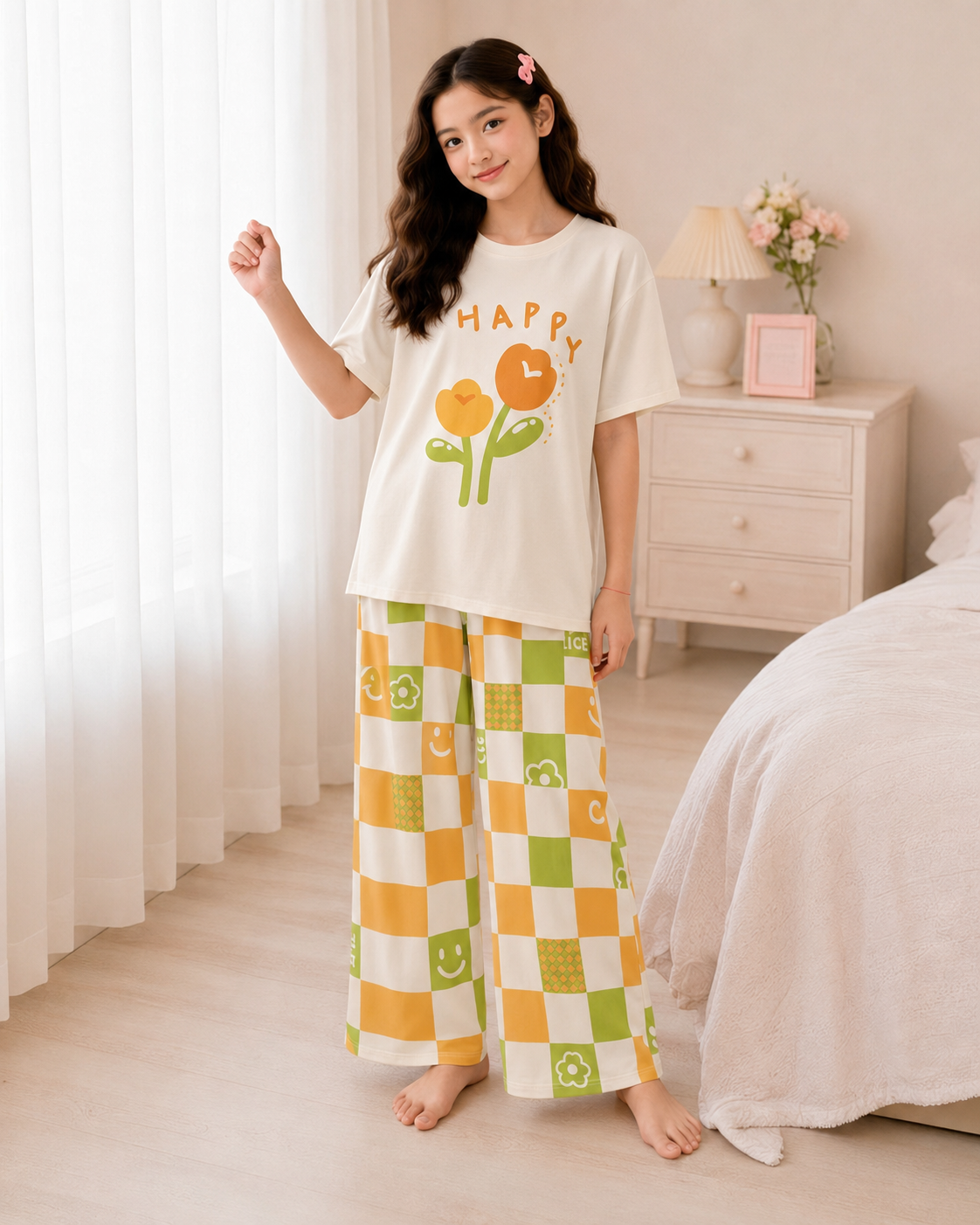 Happy Flower Night Suit