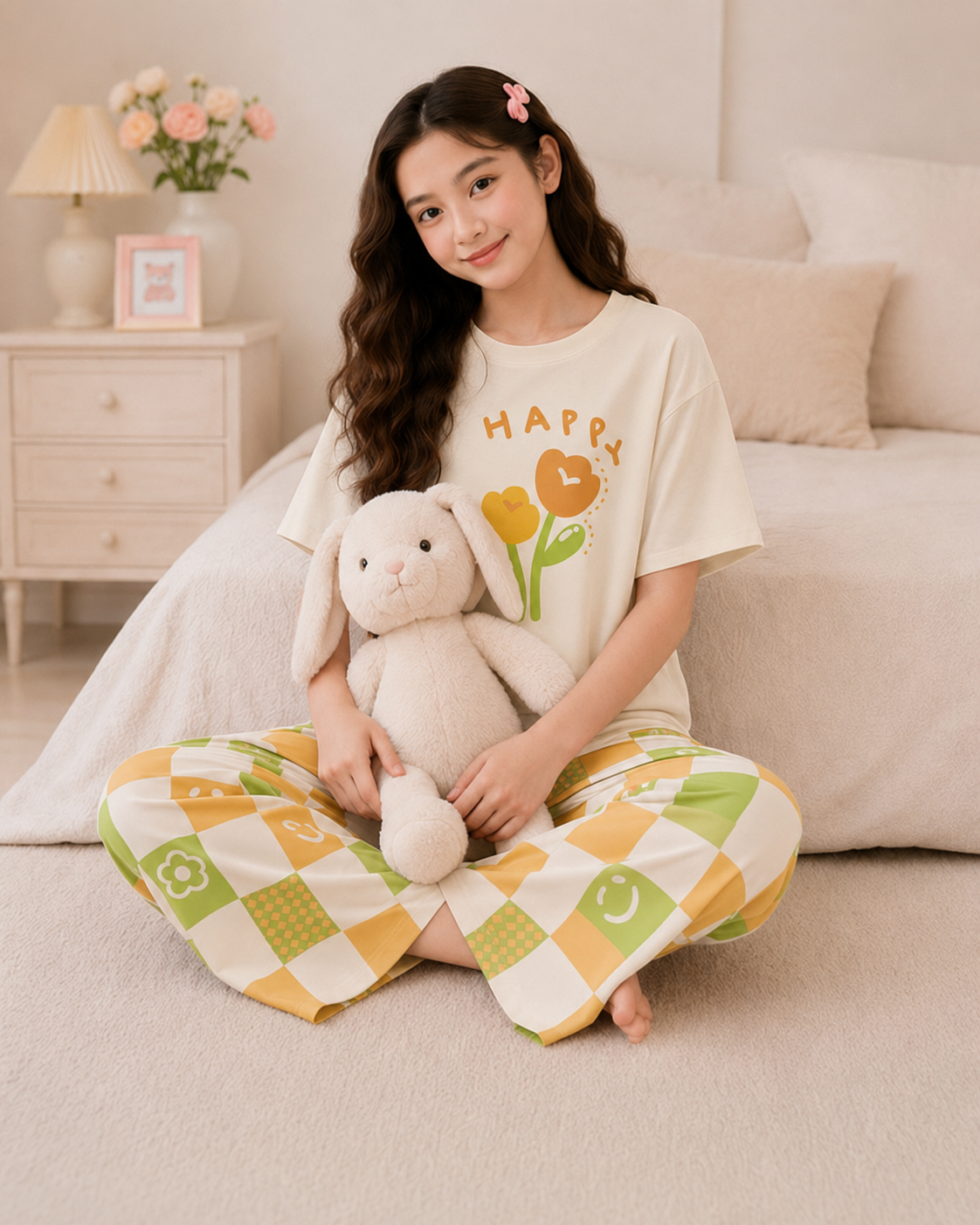 Happy Flower Night Suit
