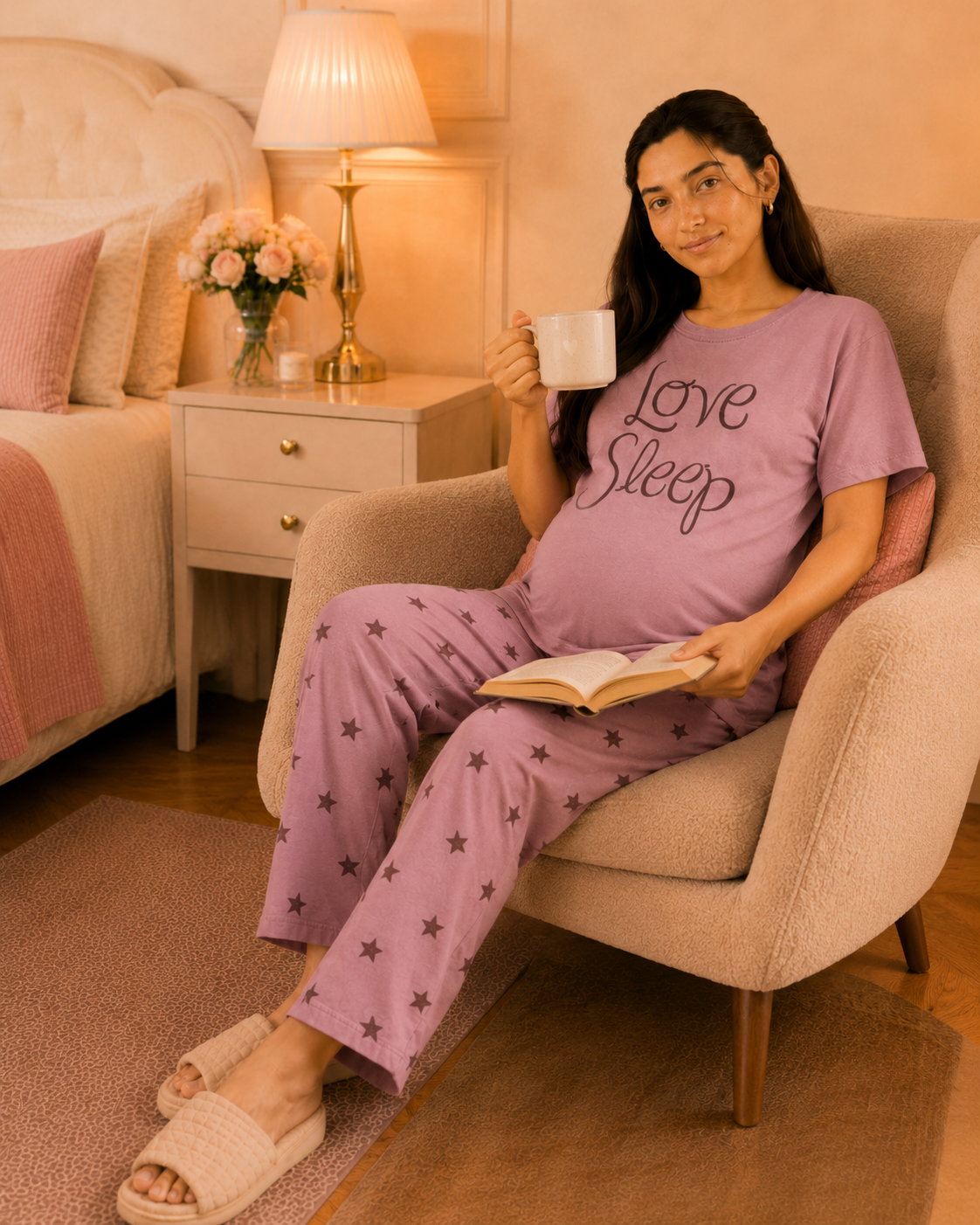 Love Sleep Maternity Cotton Night Suit