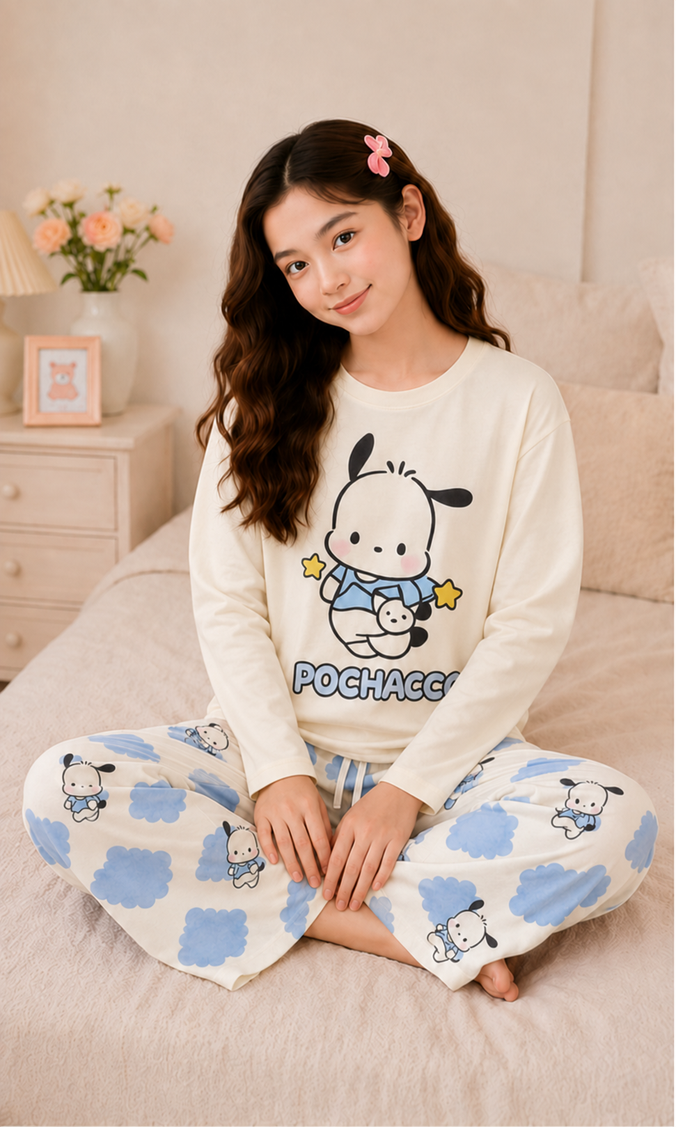 Pohcacco Full Sleeve Night Suit for Girls