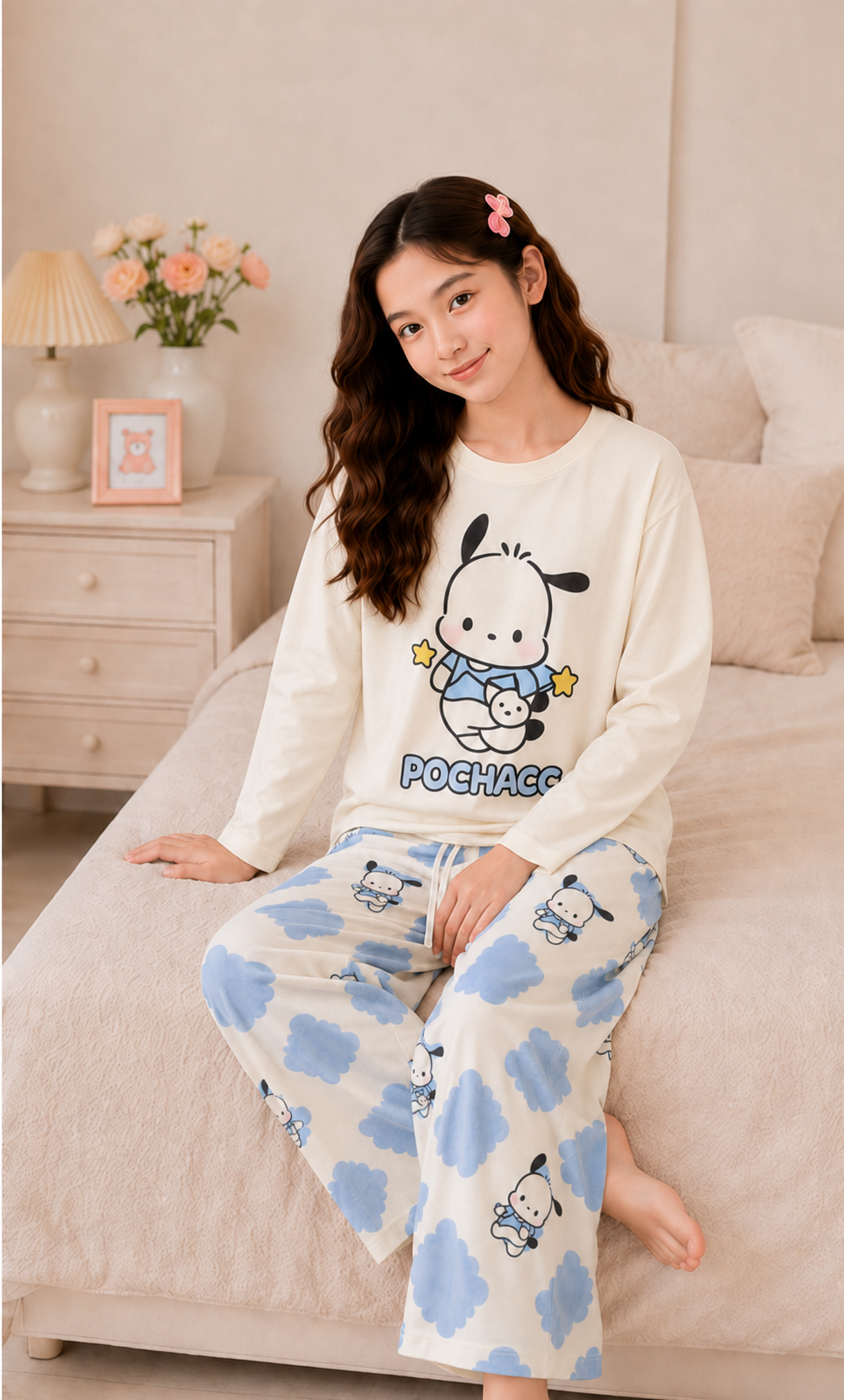 Pohcacco Full Sleeve Night Suit for Girls
