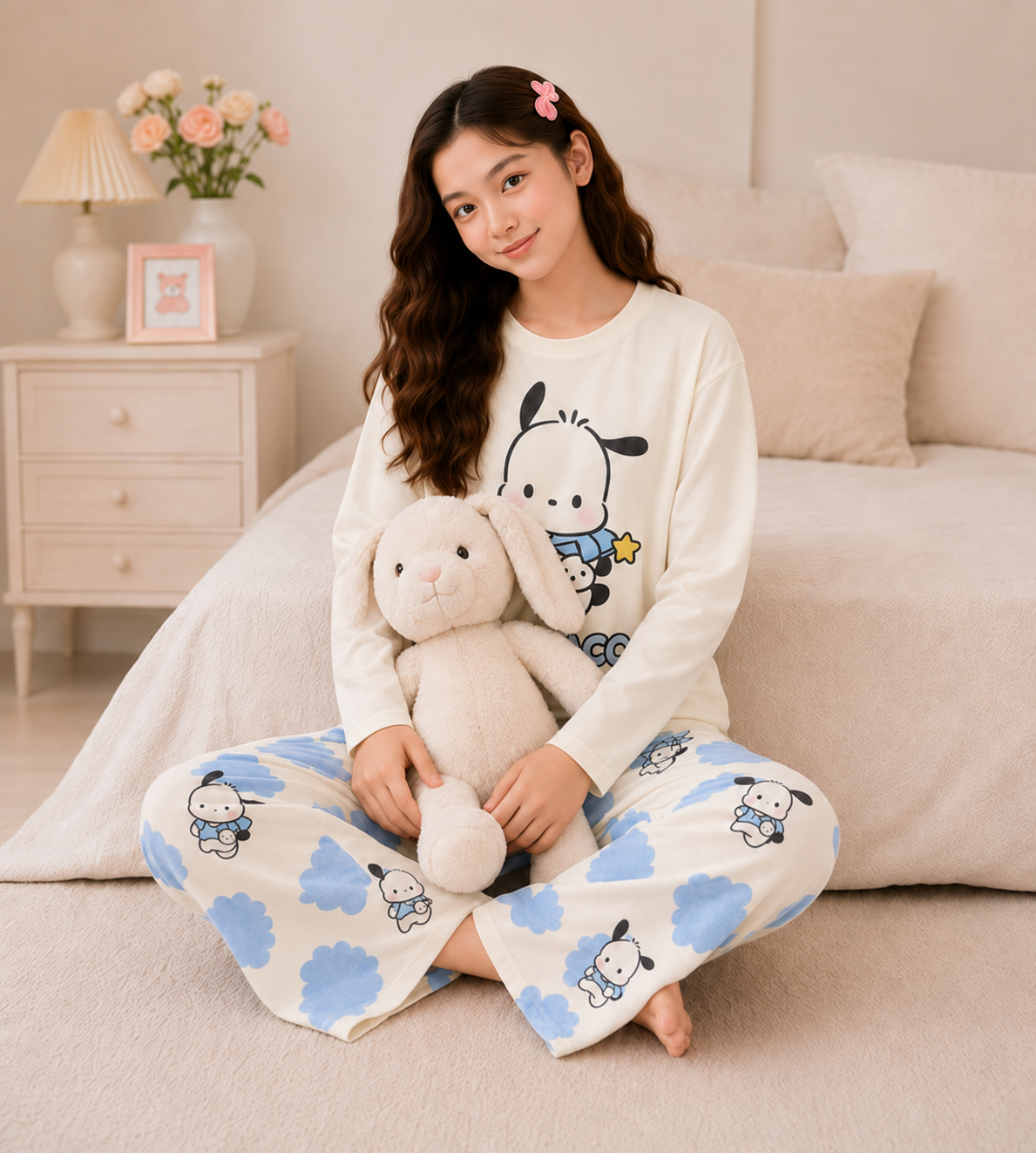 Pohcacco Full Sleeve Night Suit for Girls