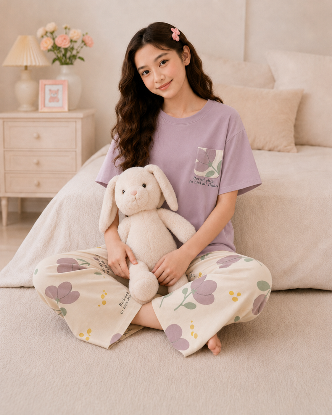 Purple Pocket  Girls Night Suit