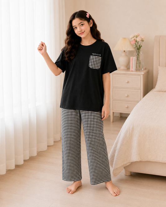Trellis Girls Night Suit ages 7–14 front view