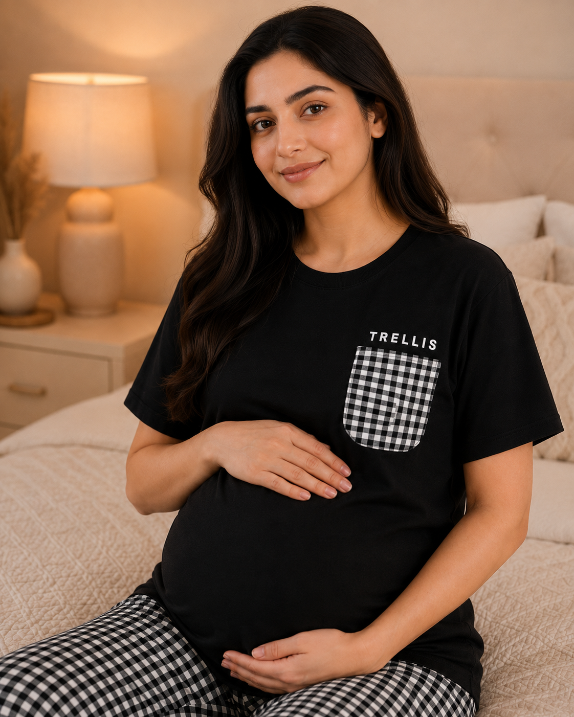 Trelius Maternity Cotton Night Suit