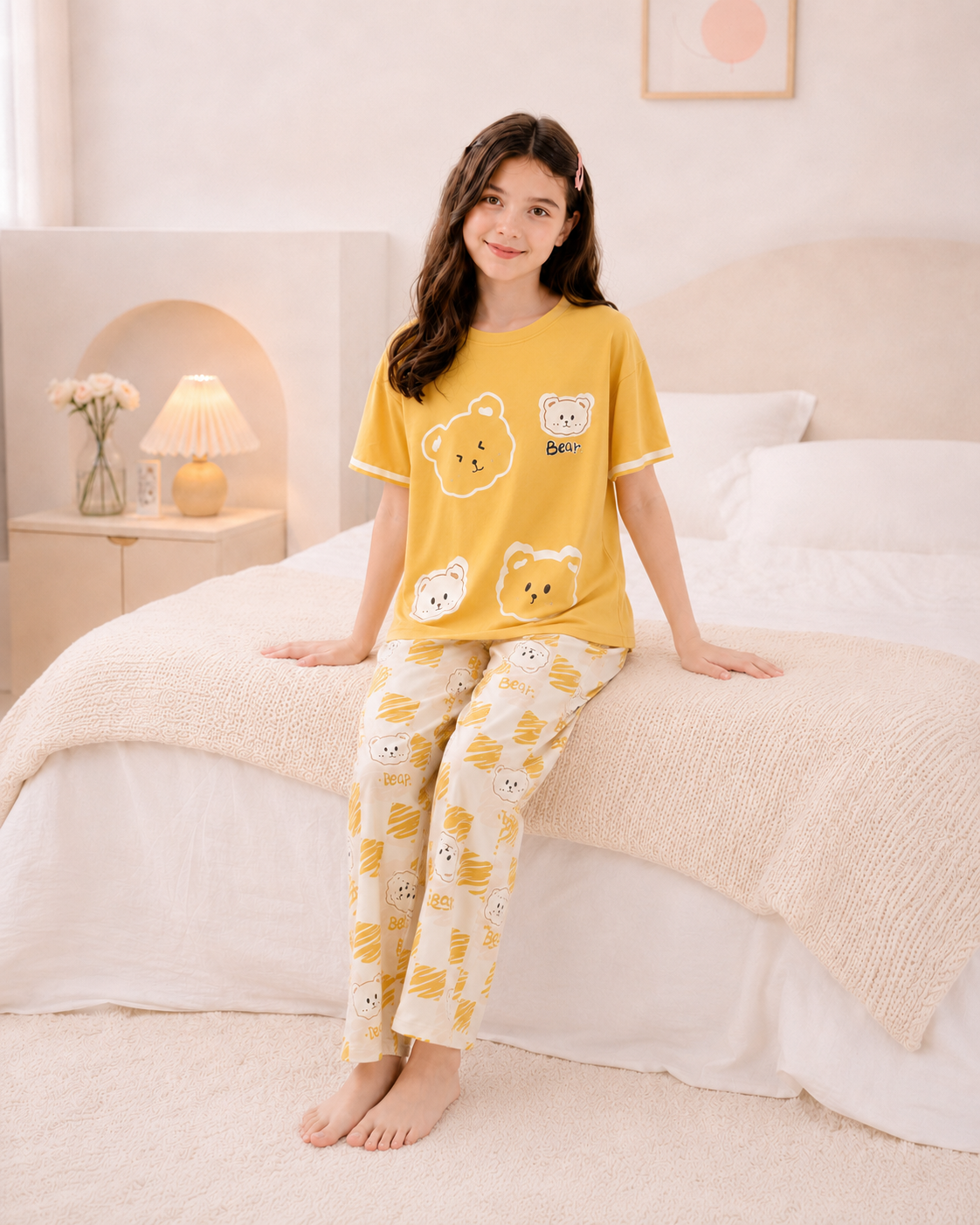 Yellow Panda Night Suit