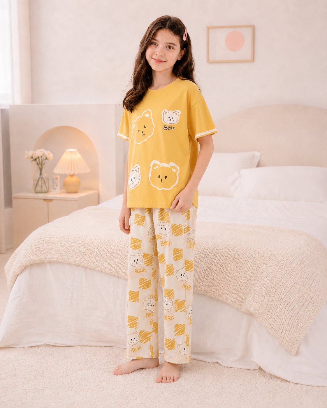 Yellow Panda Night Suit