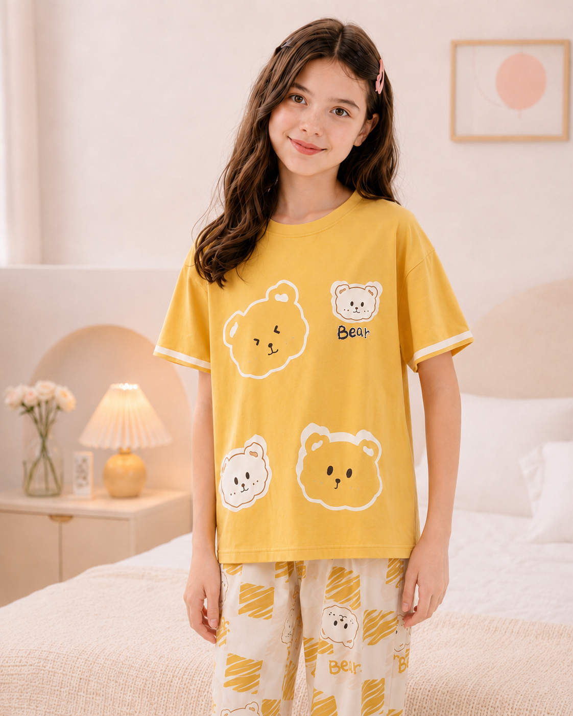 Yellow Panda Night Suit