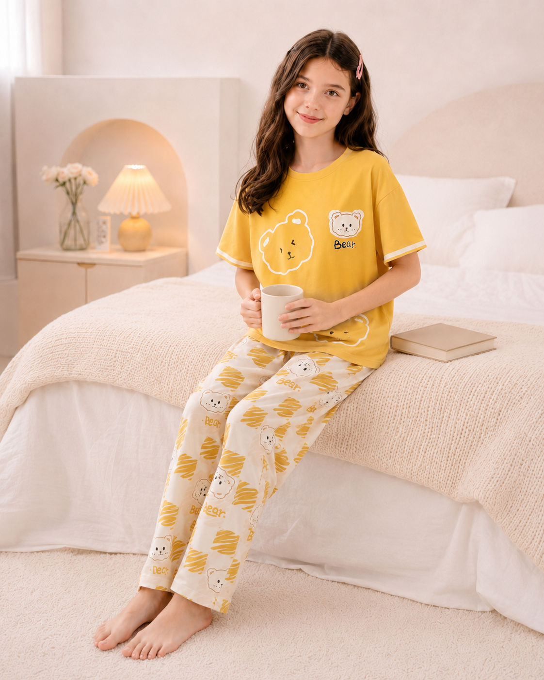 Yellow Panda Night Suit