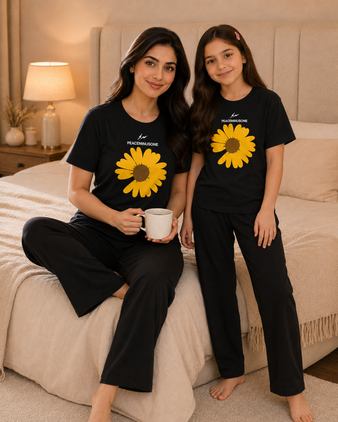 Mom & Daughter Matching Cotton Night Suit – YSF BB