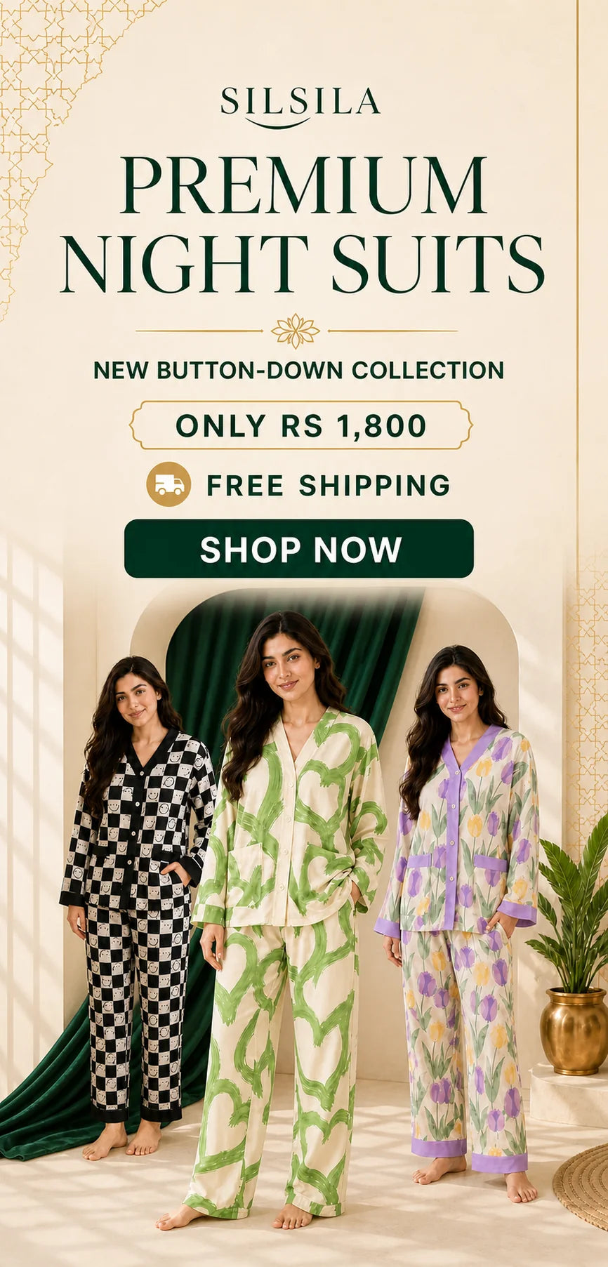 Silsila Premium Night Suits new button-down collection, Rs 1,800 with free shipping